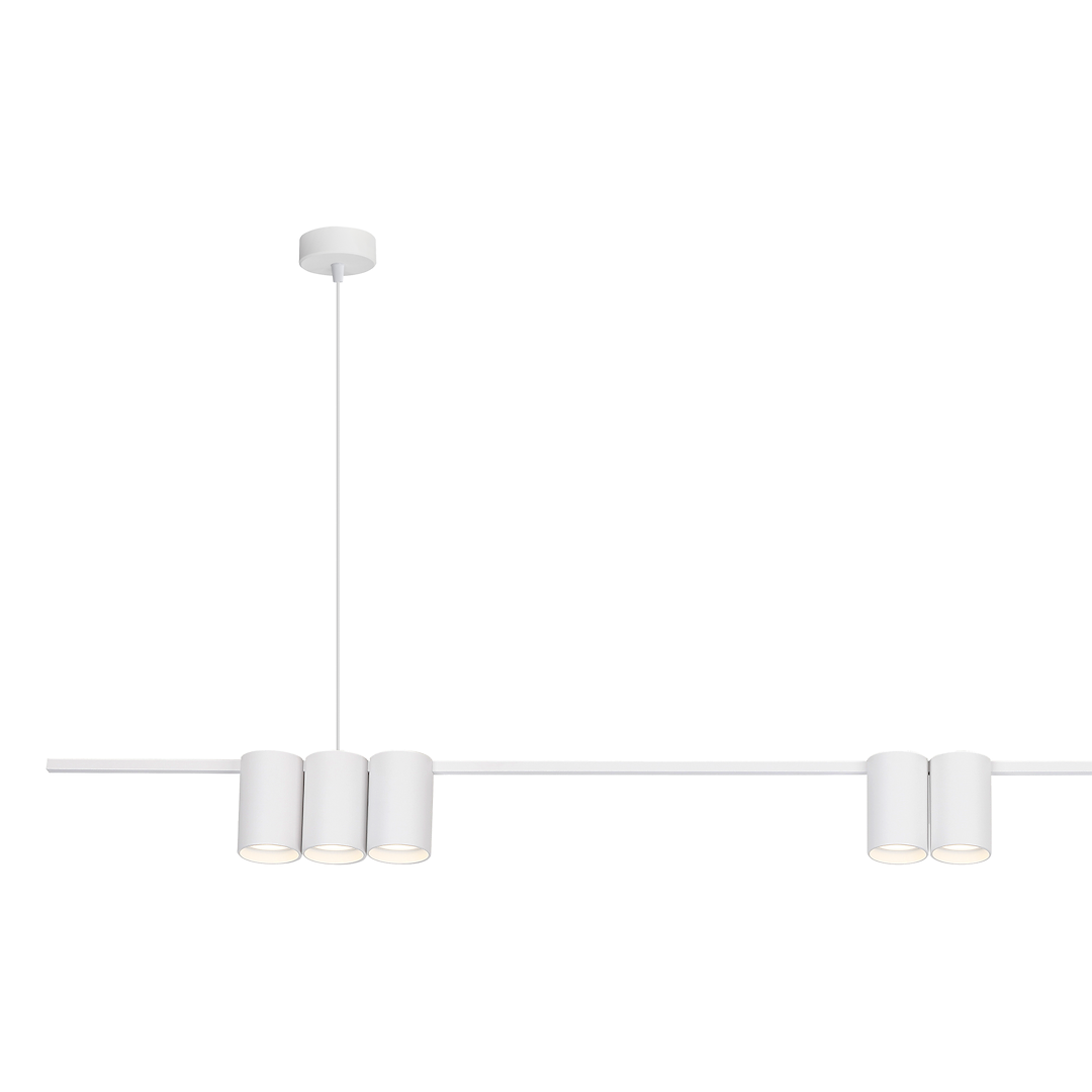 Lustra Suspendata cu 7 Spoturi Genesis White 150CM