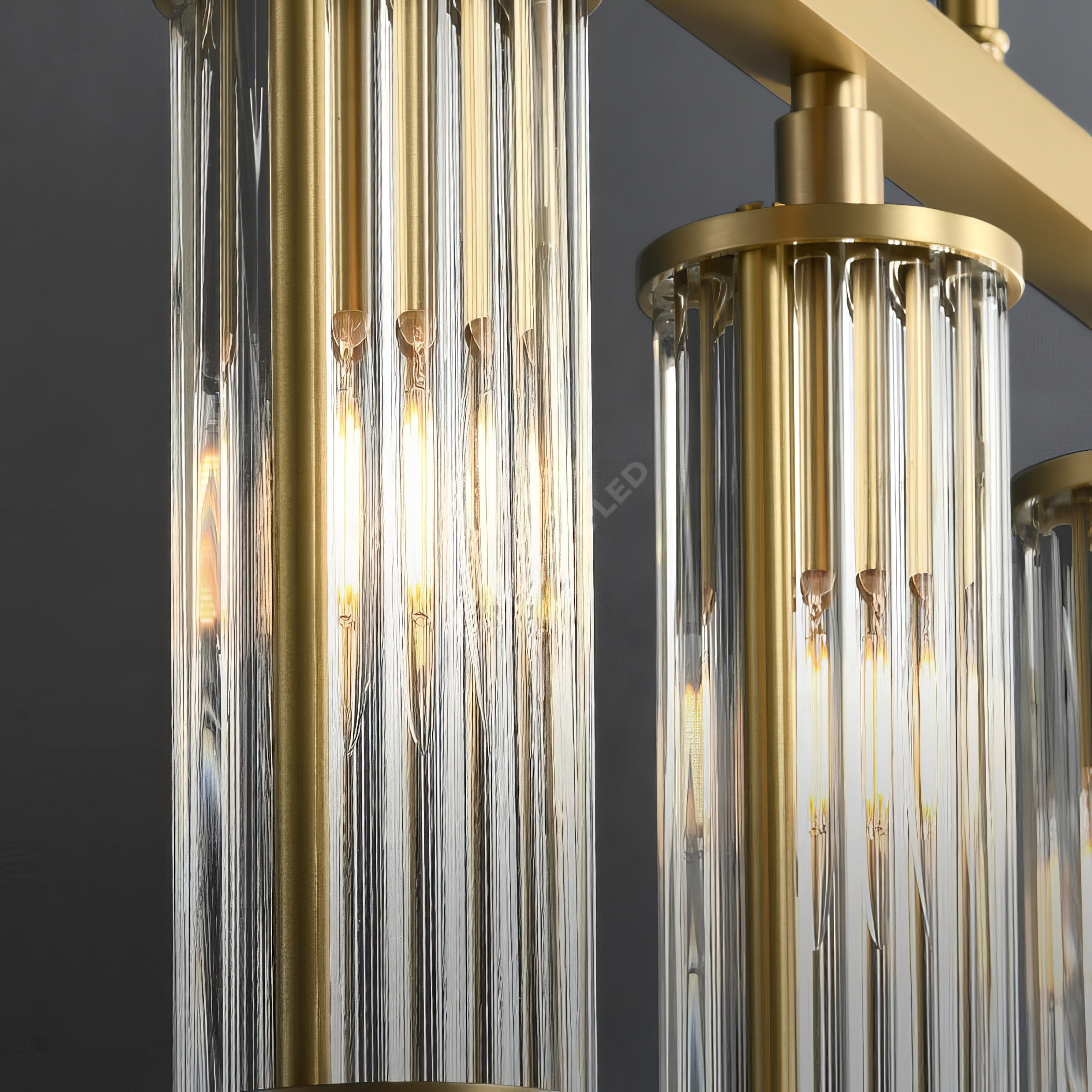 Lustra Suspendata LEXA ROUND 6xE14 Gold