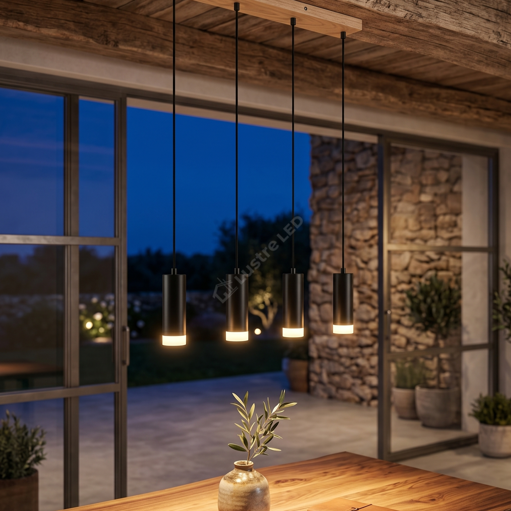 Lustra Suspendata Liniara Vintage NORDAL 4xGU10 Premium
