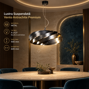 Lustra Suspendata Vento Antrachite Premium Ø60CM