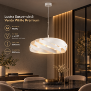 Lustra Suspendata Vento White Premium Ø60CM