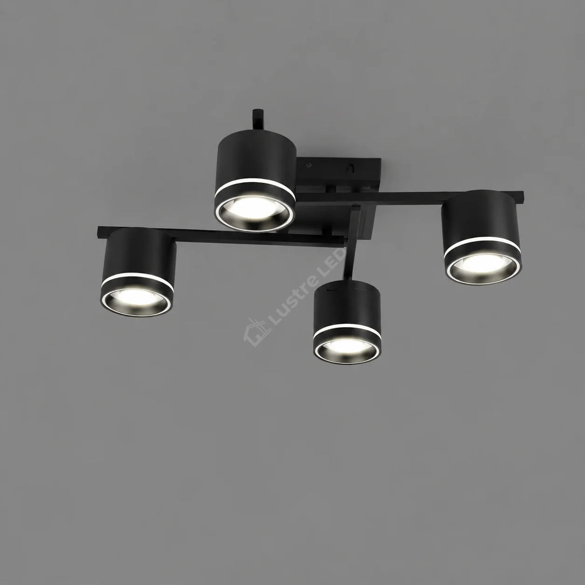 Lustra Sydo Black cu 4 Becuri GX53