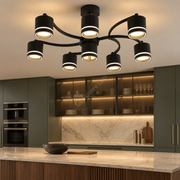 Lustra Sydo Black cu 7 Becuri GX53
