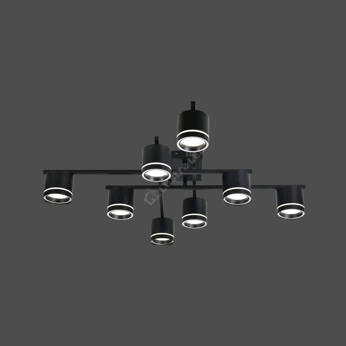 Lustra Sydo Black cu 8 Becuri GX53