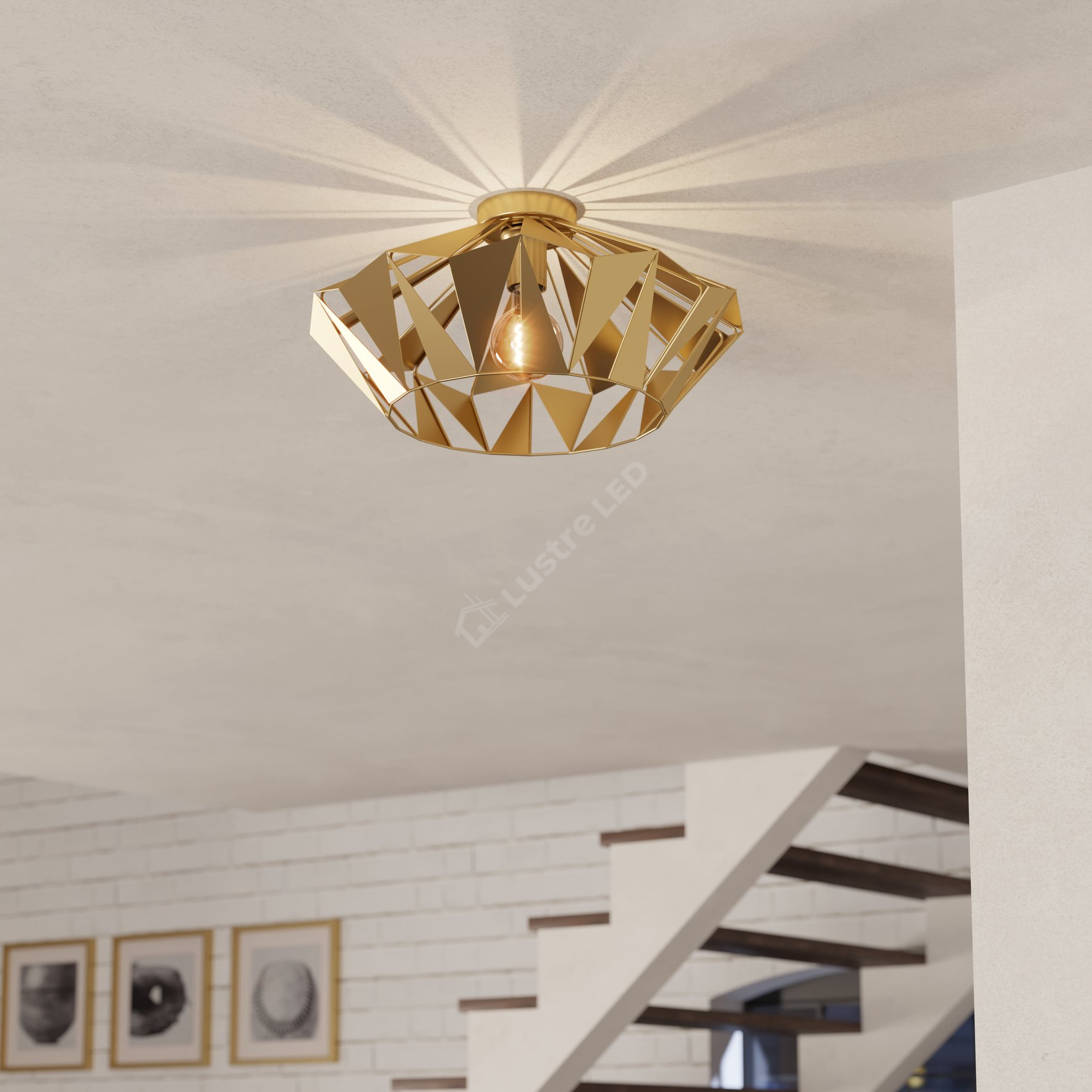 Lustra vintage EGLO CARLTON 43908 AURIU / VINTAGE SI RETRO DESIGN Lighting Fixtures
