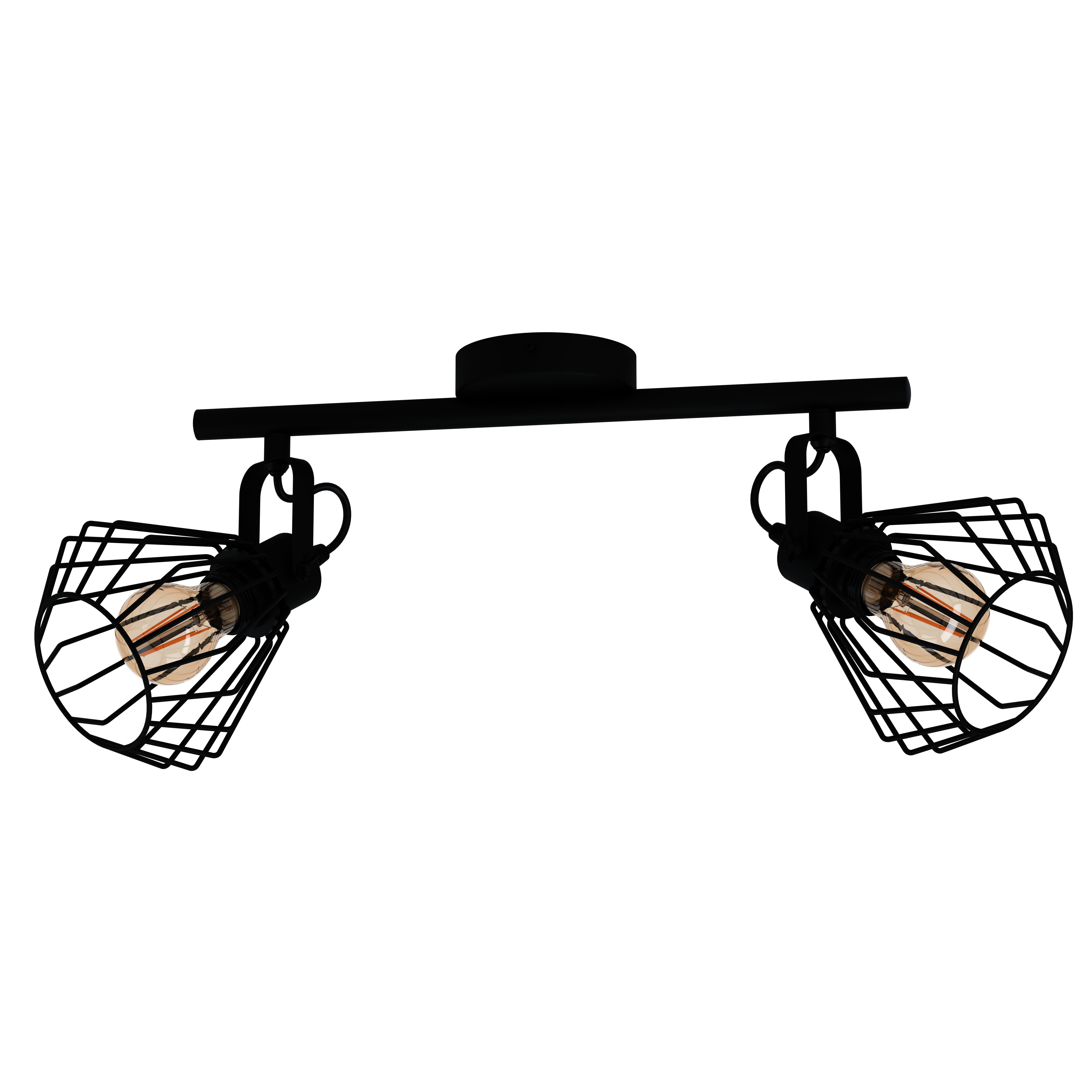 Lustra Vintage cu 2 Spoturi Reglabile TABILLANO Black Eglo