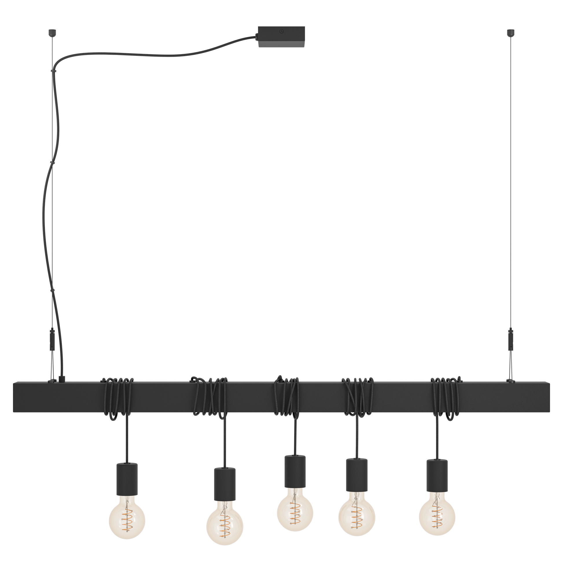 Lustra 5XE27 Townshend-B 39937 NEAGRA / VINTAGE SI RETRO DESIGN Lighting Fixtures