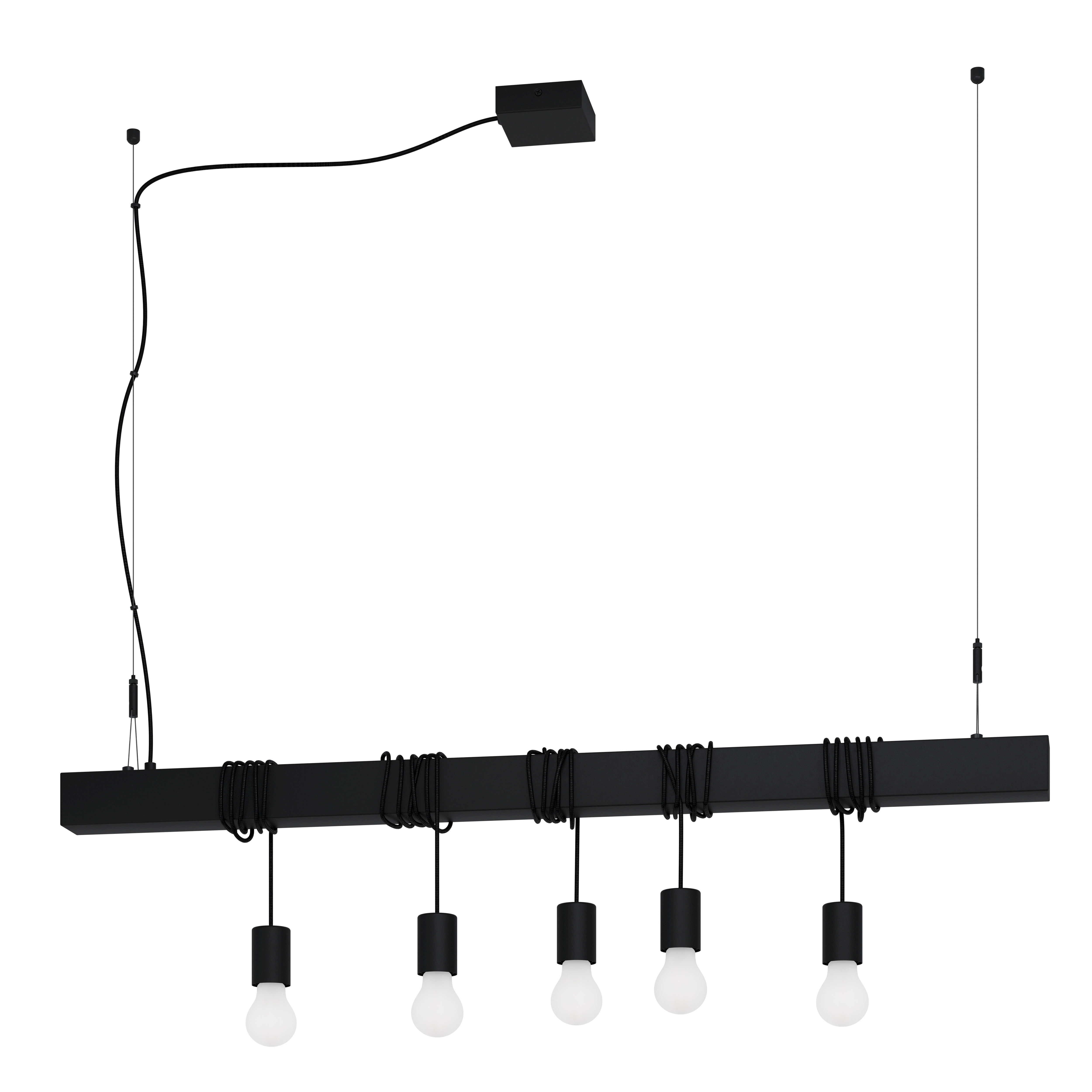 Lustra 5XE27 Townshend-B 39937 NEAGRA / VINTAGE SI RETRO DESIGN Lighting Fixtures
