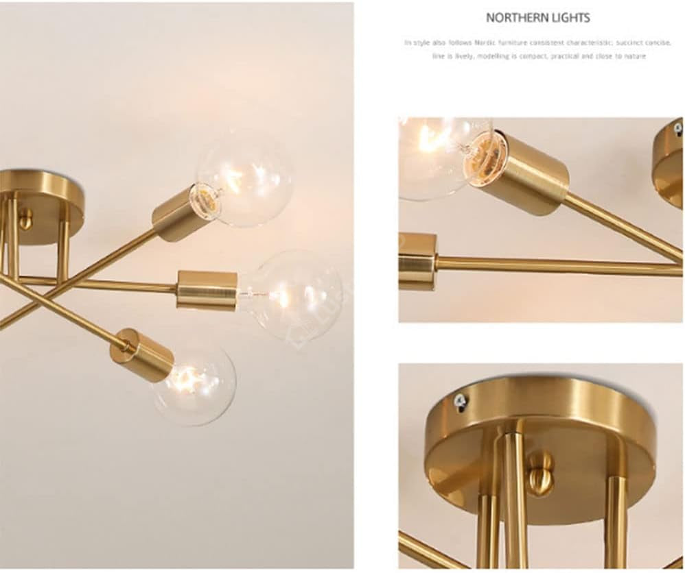 Lustra Vintage Gold VALDORIAN 6xE27