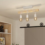 Lustra EGLO TOWNSHEND ALBA 44082 LEMN / VINTAGE SI RETRO DESIGN Lighting Fixtures