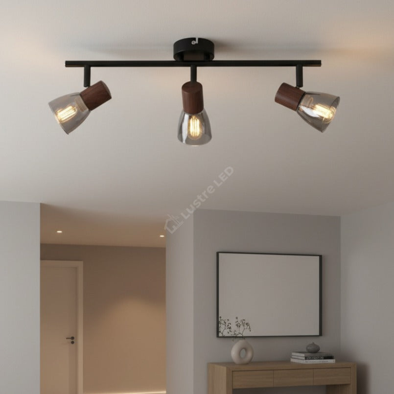 Lustra ZEDY Black cu 3 Spoturi