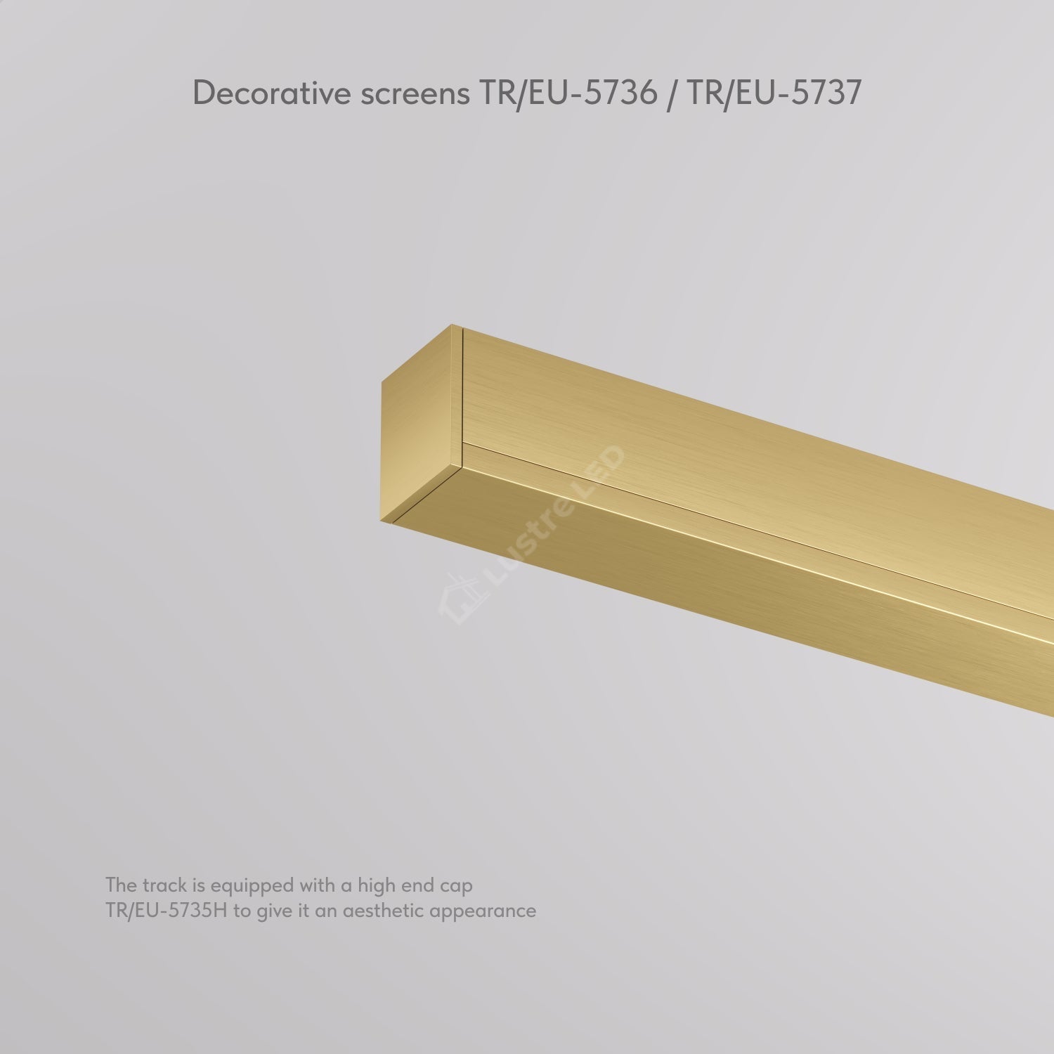 Masca Decorativa pentru Sina Magnetica SHINE TRACK Gold Premium 20CM