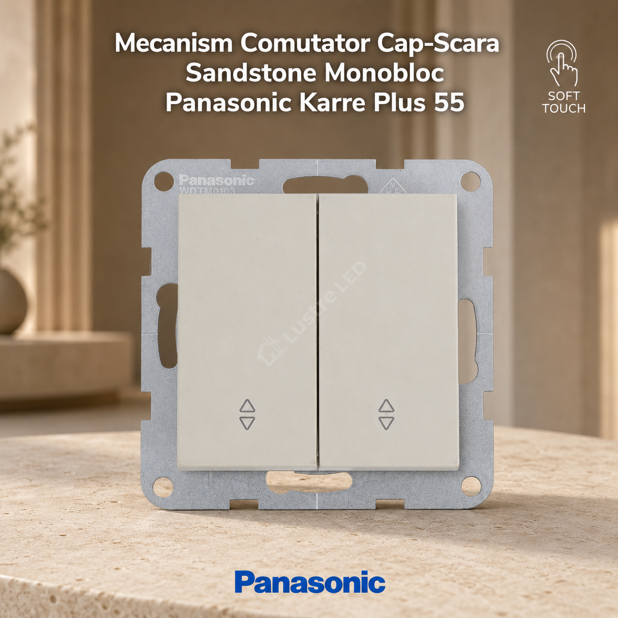 Mecanism Comutator Cap-Scara Sandstone Monobloc Panasonic Karre Plus 55
