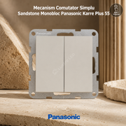 Mecanism Comutator Simplu Sandstone Monobloc Panasonic Karre Plus 55