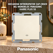 Mecanism Intrerupator Cap-Cruce Bej Monobloc Panasonic Karre Plus 55