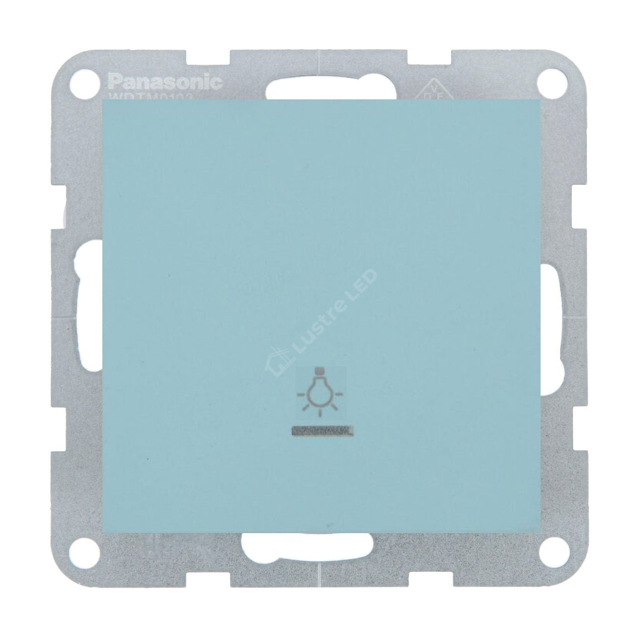 Mecanism Intrerupator Cap-Scara cu LED Turcoaz Monobloc Panasonic Karre Plus 55