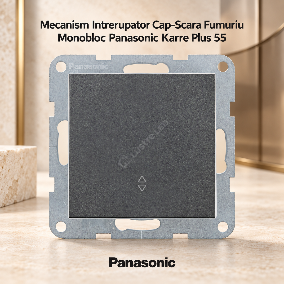 Mecanism Intrerupator Cap-Scara Fumuriu Monobloc Panasonic Karre Plus 55