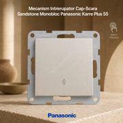 Mecanism Intrerupator Cap-Scara Sandstone Monobloc Panasonic Karre Plus 55
