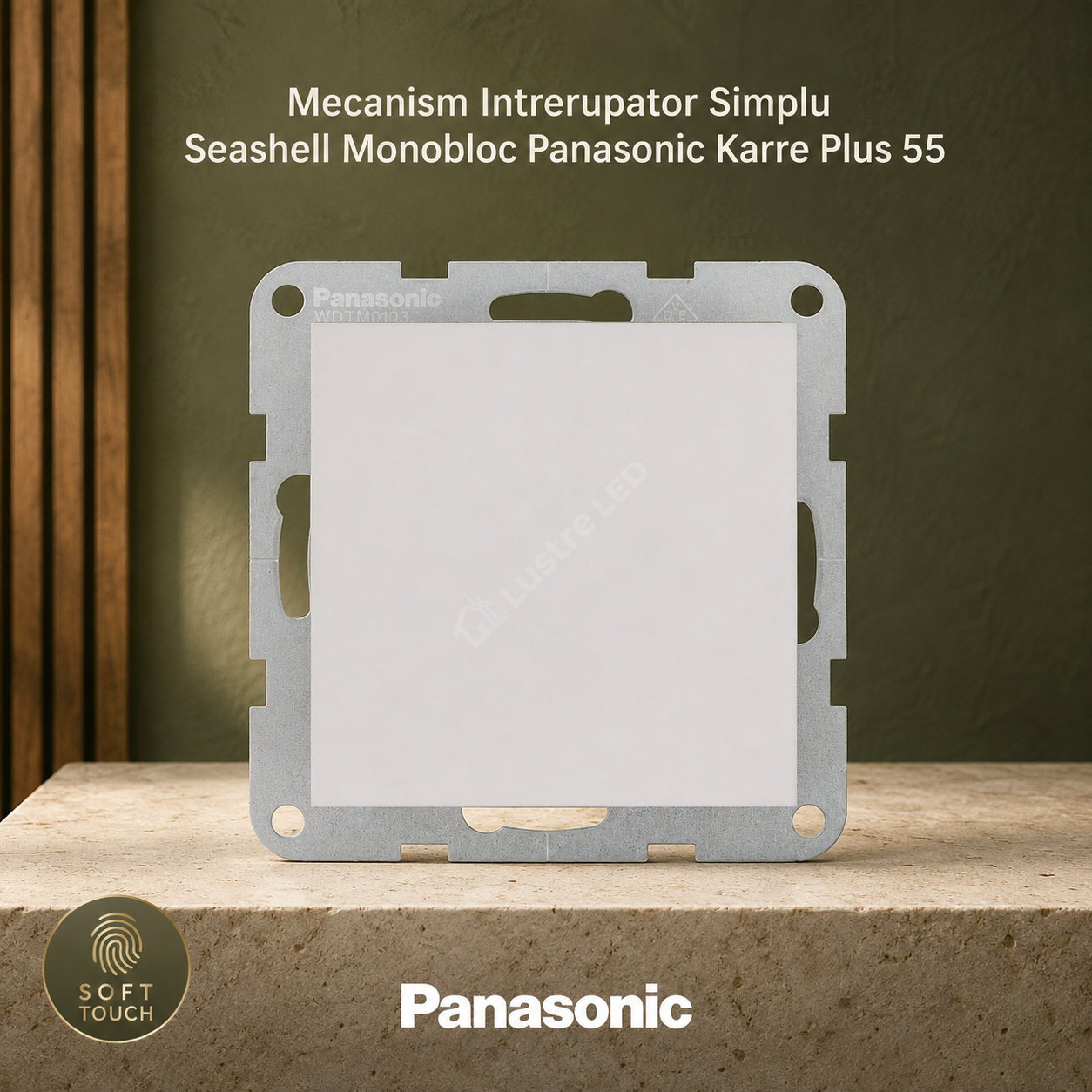 Mecanism Intrerupator Simplu Seashell Monobloc Panasonic Karre Plus 55