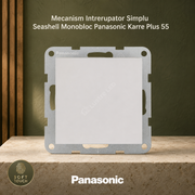 Mecanism Intrerupator Simplu Seashell Monobloc Panasonic Karre Plus 55