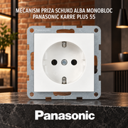 Mecanism Priza Schuko Alba Monobloc Panasonic Karre Plus 55