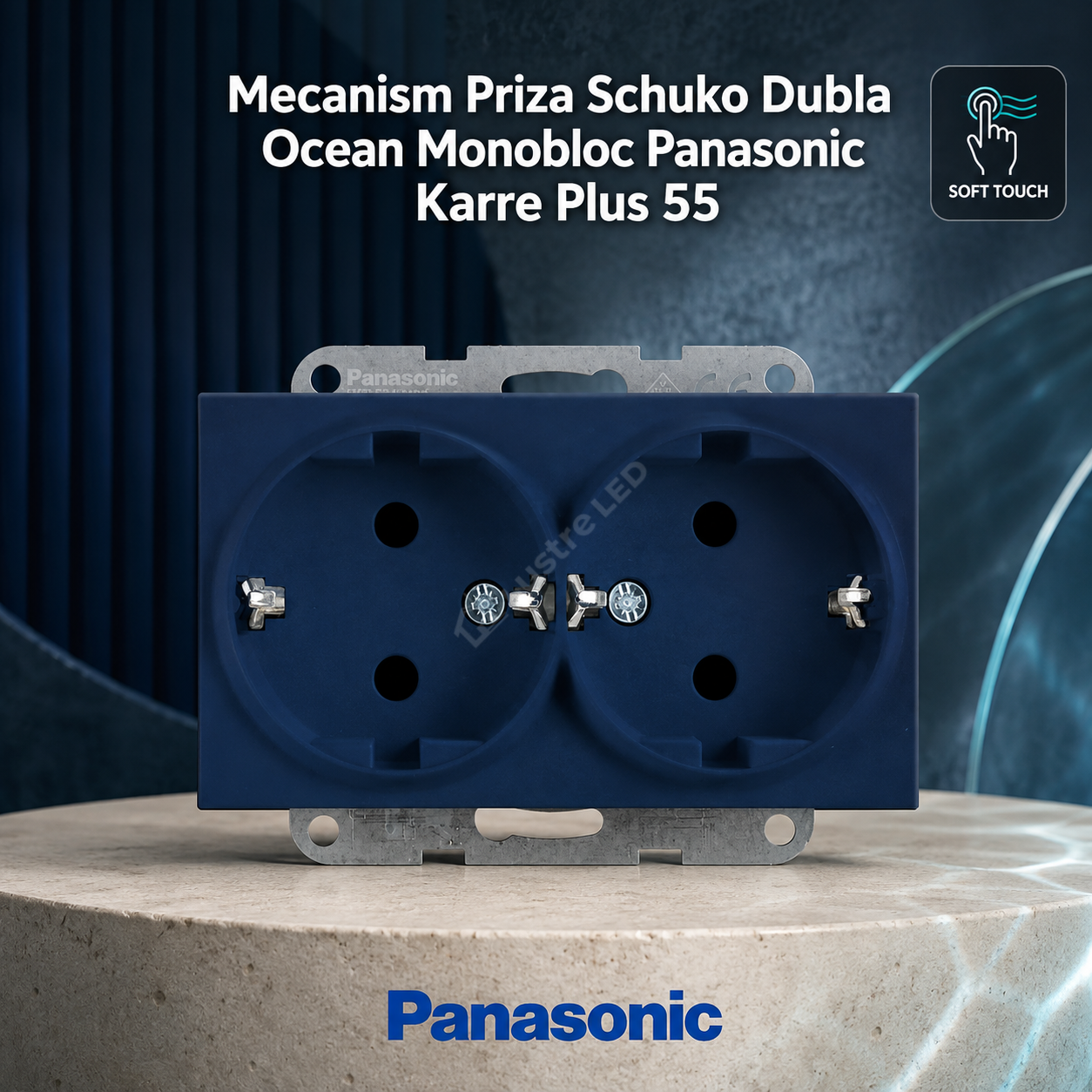 Mecanism Priza Schuko Dubla Ocean Monobloc Panasonic Karre Plus 55