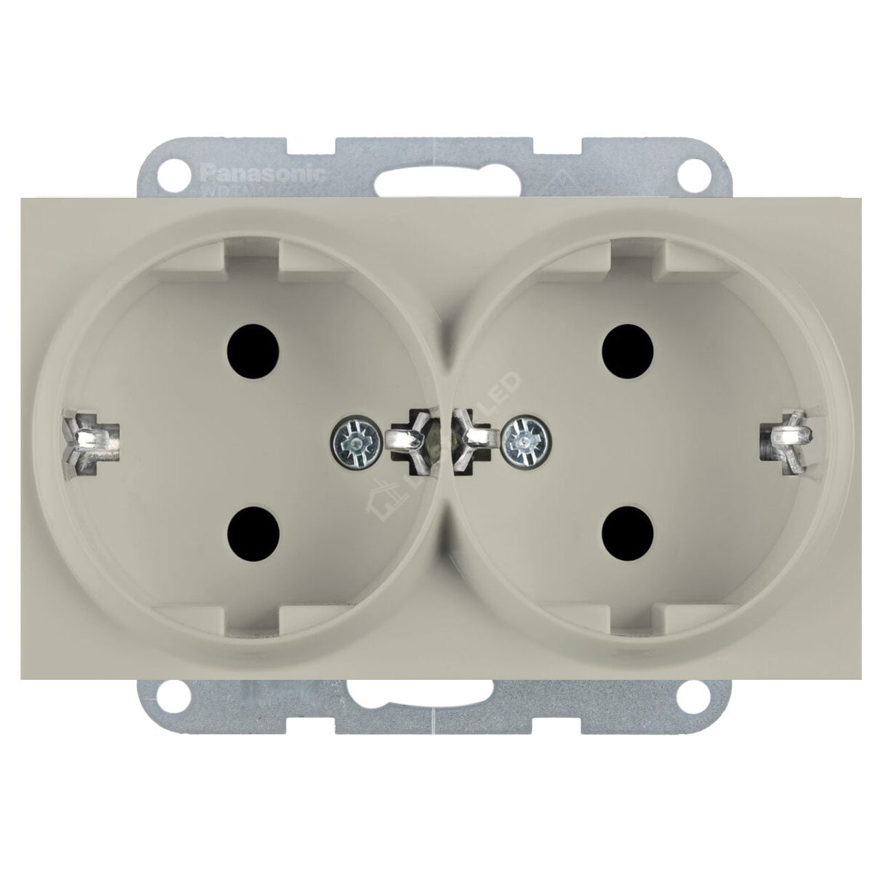 Mecanism Priza Schuko Dubla Sandstone Monobloc Panasonic Karre Plus 55