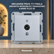 Mecanism Priza TV Finala Argintie Monobloc Panasonic Karre Plus 55