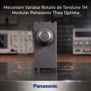 Mecanism Variator Rotativ de Tensiune 1M Antracit Modular Panasonic Thea Optima