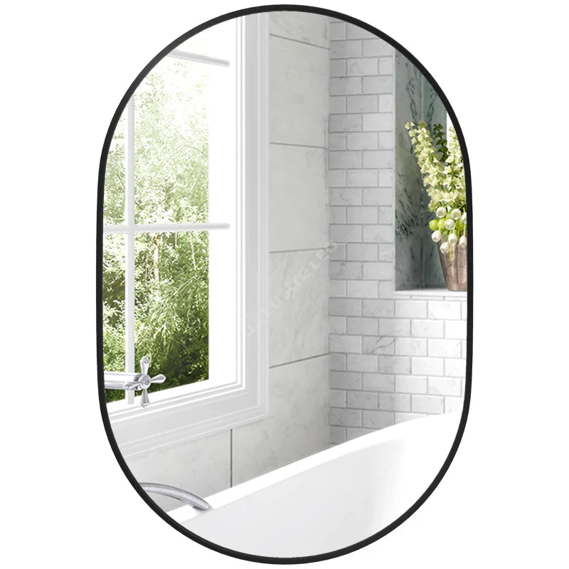Oglinda Decorativa Rybo Black Oval 60x80CM