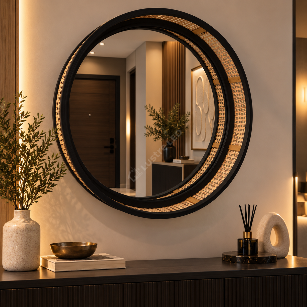 Oglinda Decorativa SAVANNA Black 60cm