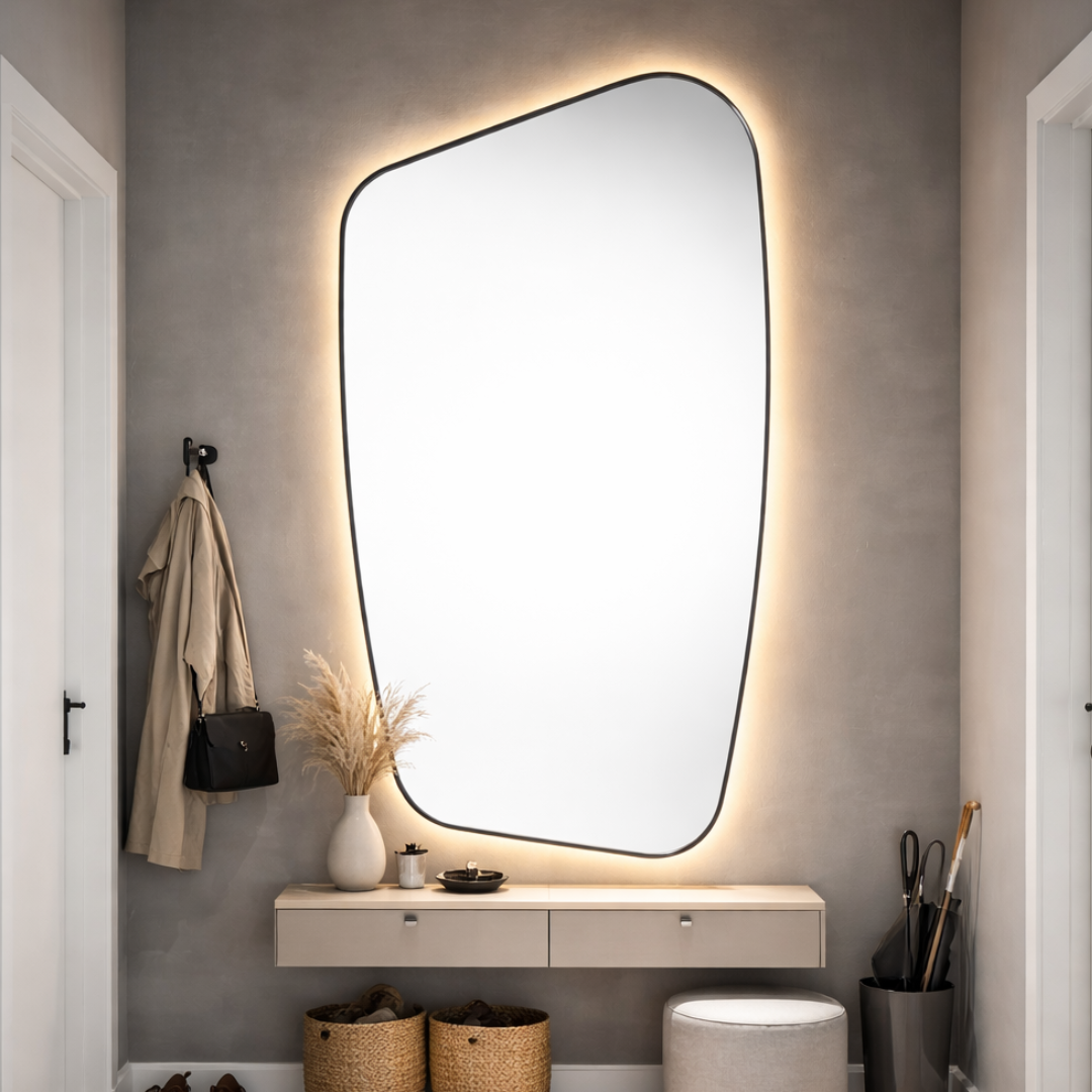 Oglinda LED ALICANTE Black 70x110CM 3 Lumini si Touch