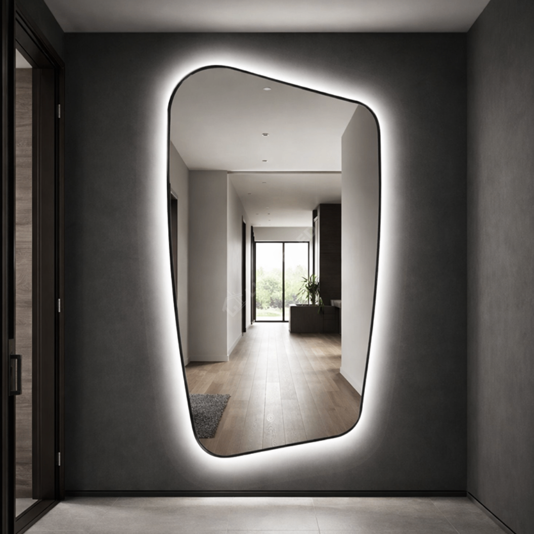Oglinda LED ALICANTE Black 70x110CM 3 Lumini si Touch
