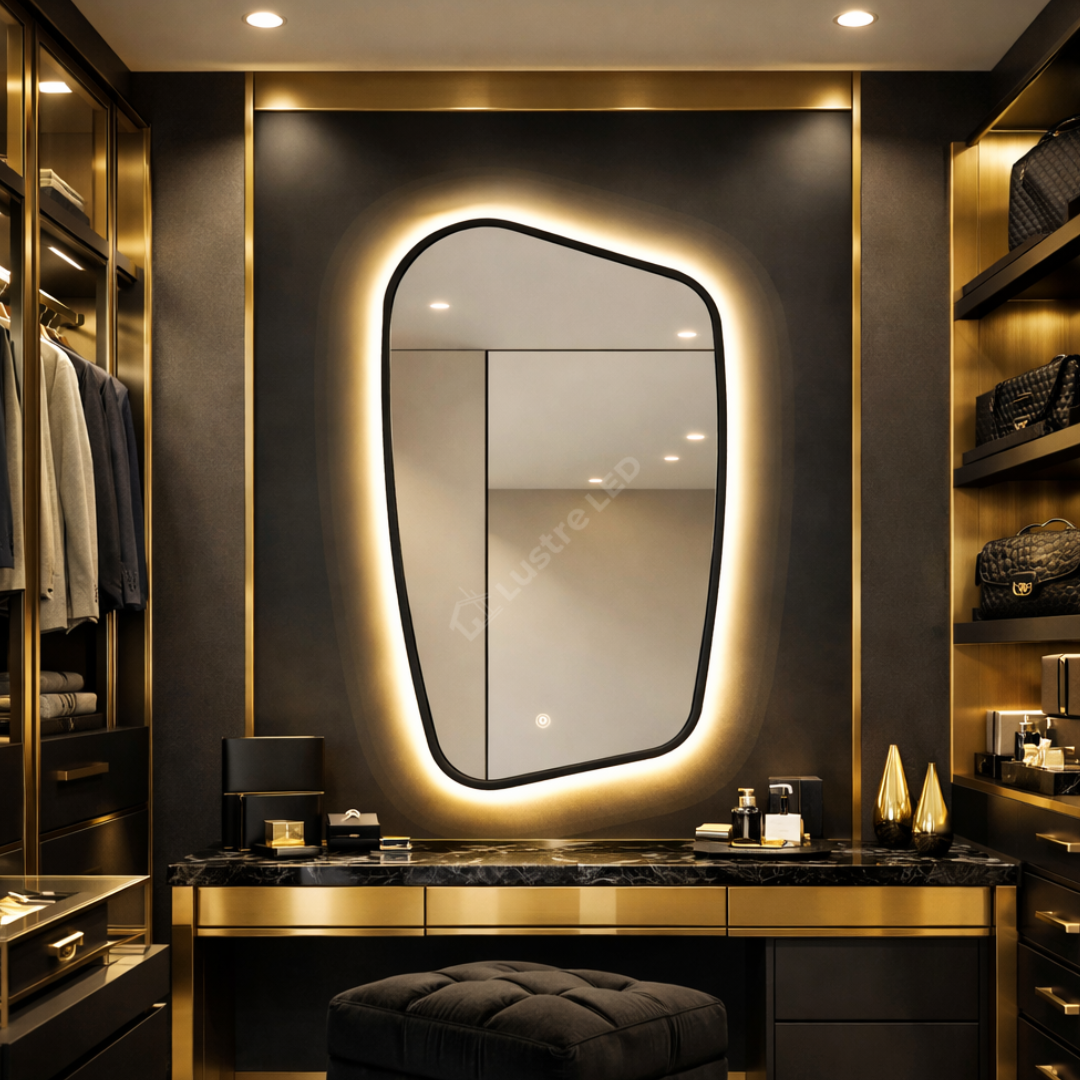 Oglinda LED ALICANTE Black 70x110CM 3 Lumini si Touch