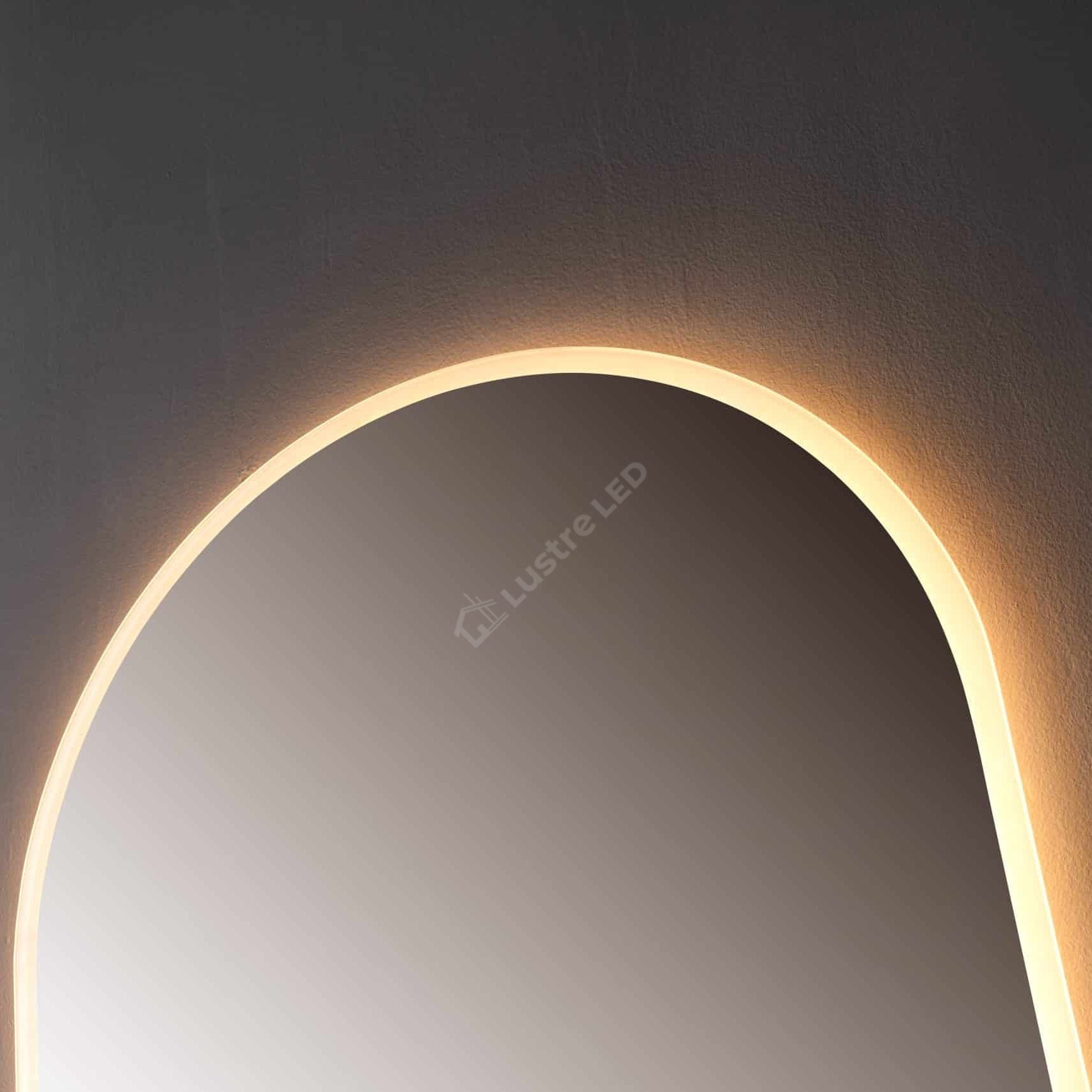 Oglinda LED ARCADIA 75x80CM Forma Arcada FRAMELESS 3 Lumini Dimabila Touch