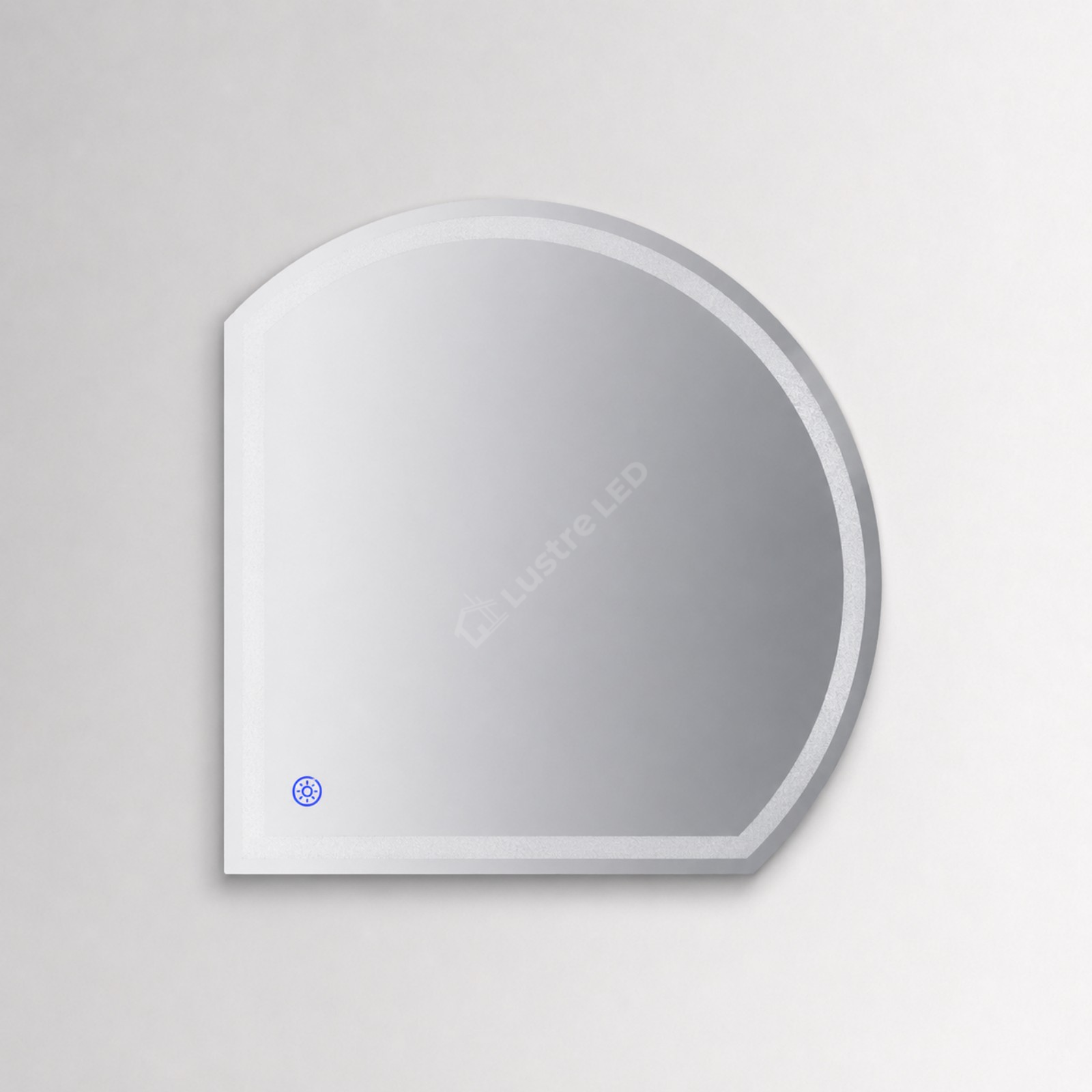 Oglinda LED Astco 2 FRAMELESS Dimabila 90x90CM 3 Lumini Dezaburire si Touch