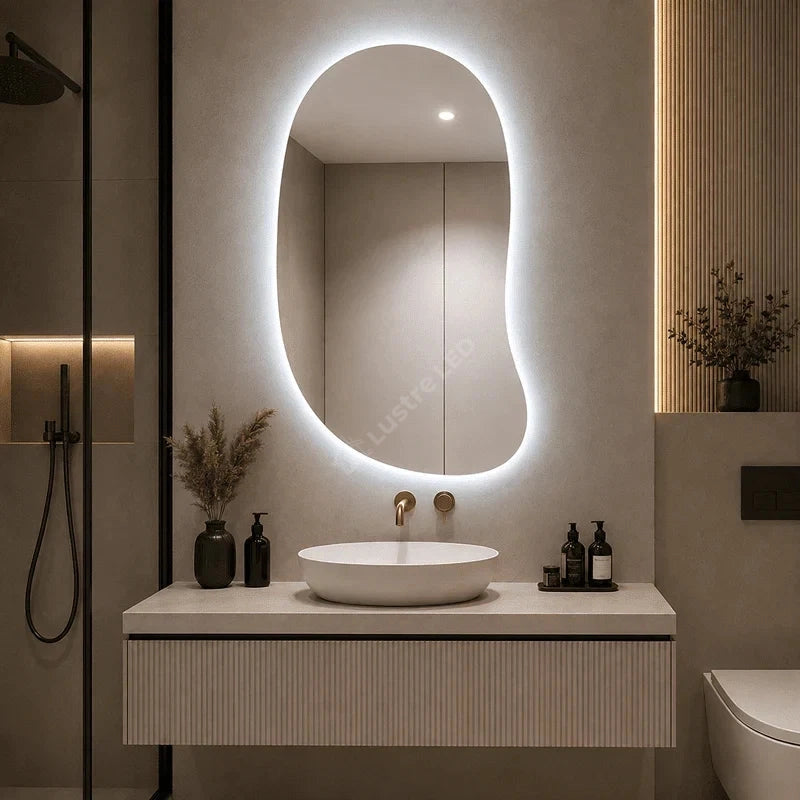 Oglinda LED Carto Frameless 70x100CM 3 Lumini si Touch