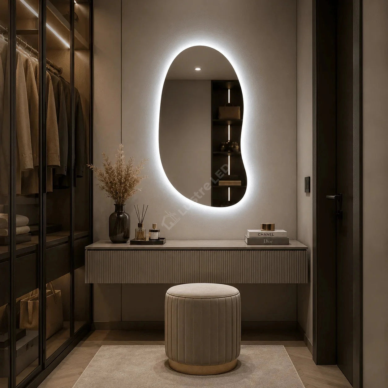 Oglinda LED Carto Frameless 70x100CM 3 Lumini si Touch