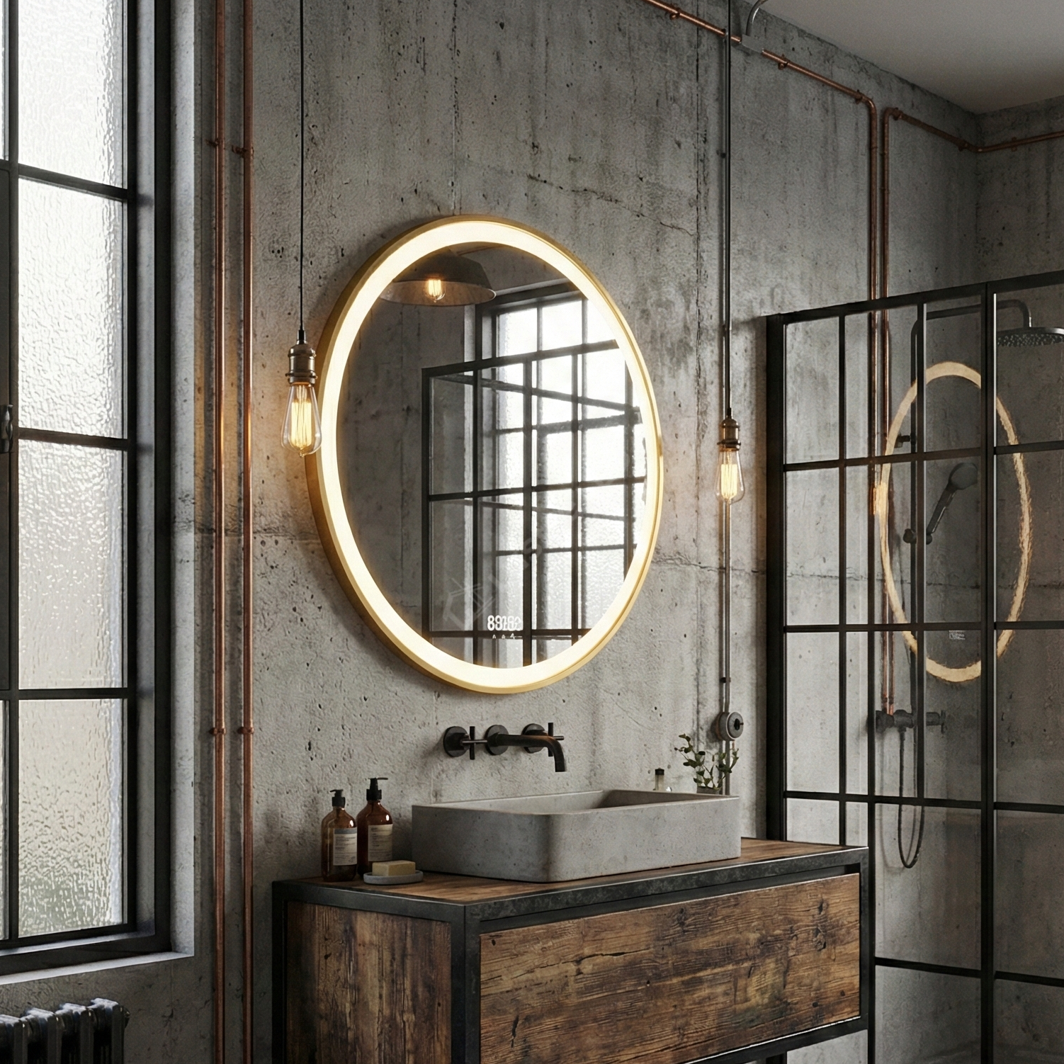 Oglinda LED CHIARA 80CM Functie Dezaburire, Senzor, 3 Lumini
