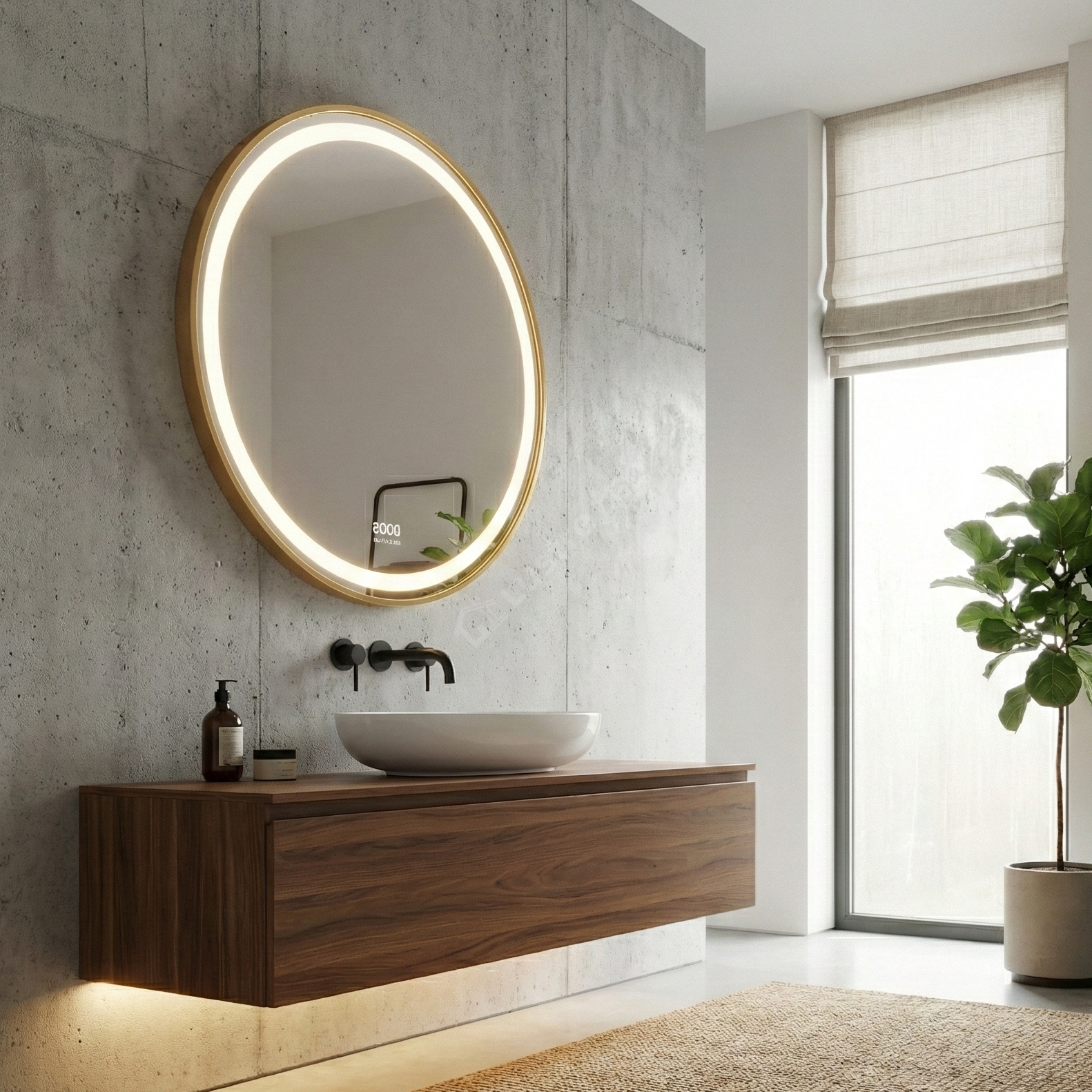 Oglinda LED CHIARA 80CM Functie Dezaburire, Senzor, 3 Lumini