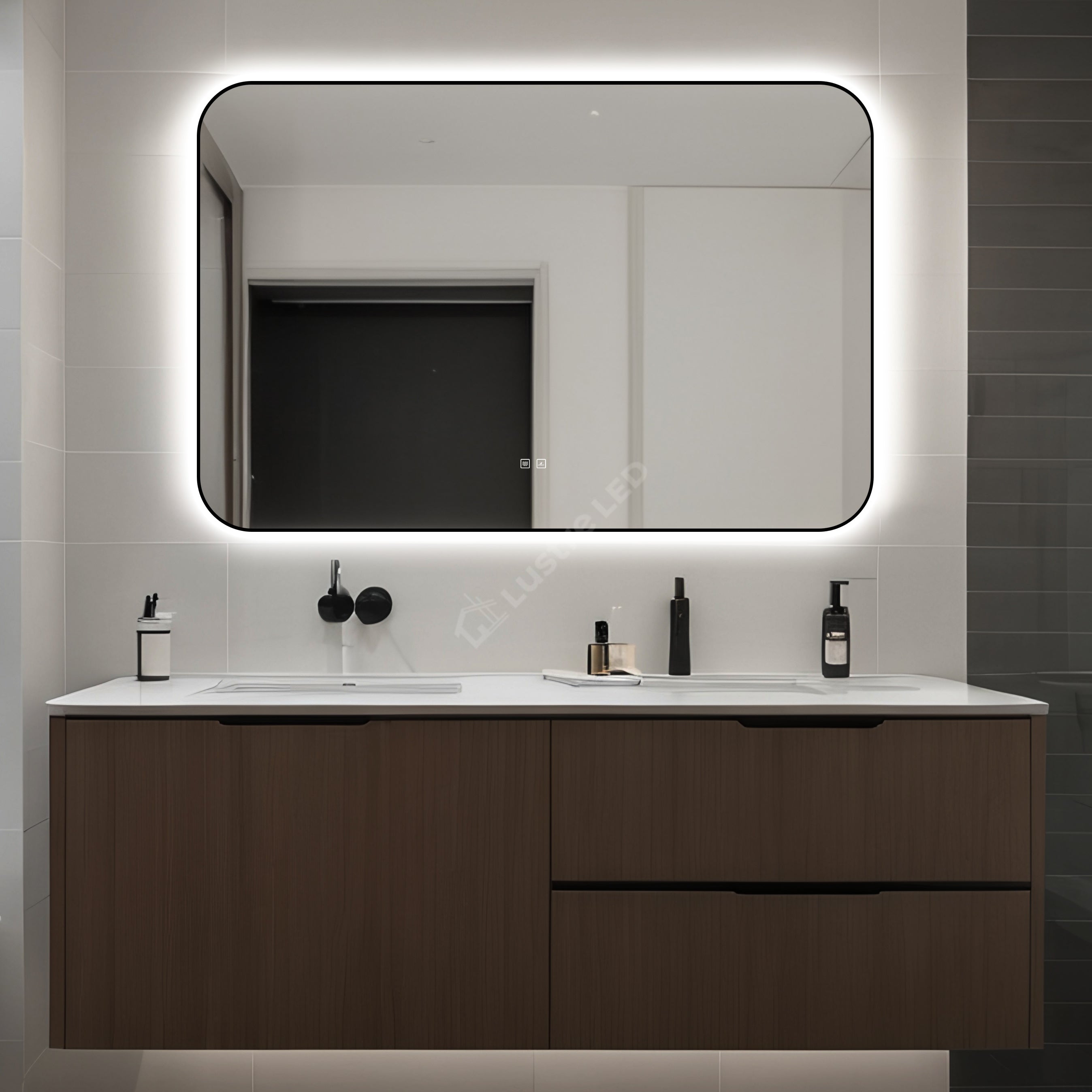 Oglinda LED Dreptunghiulara 120x80cm Functie Dezaburire si Touch