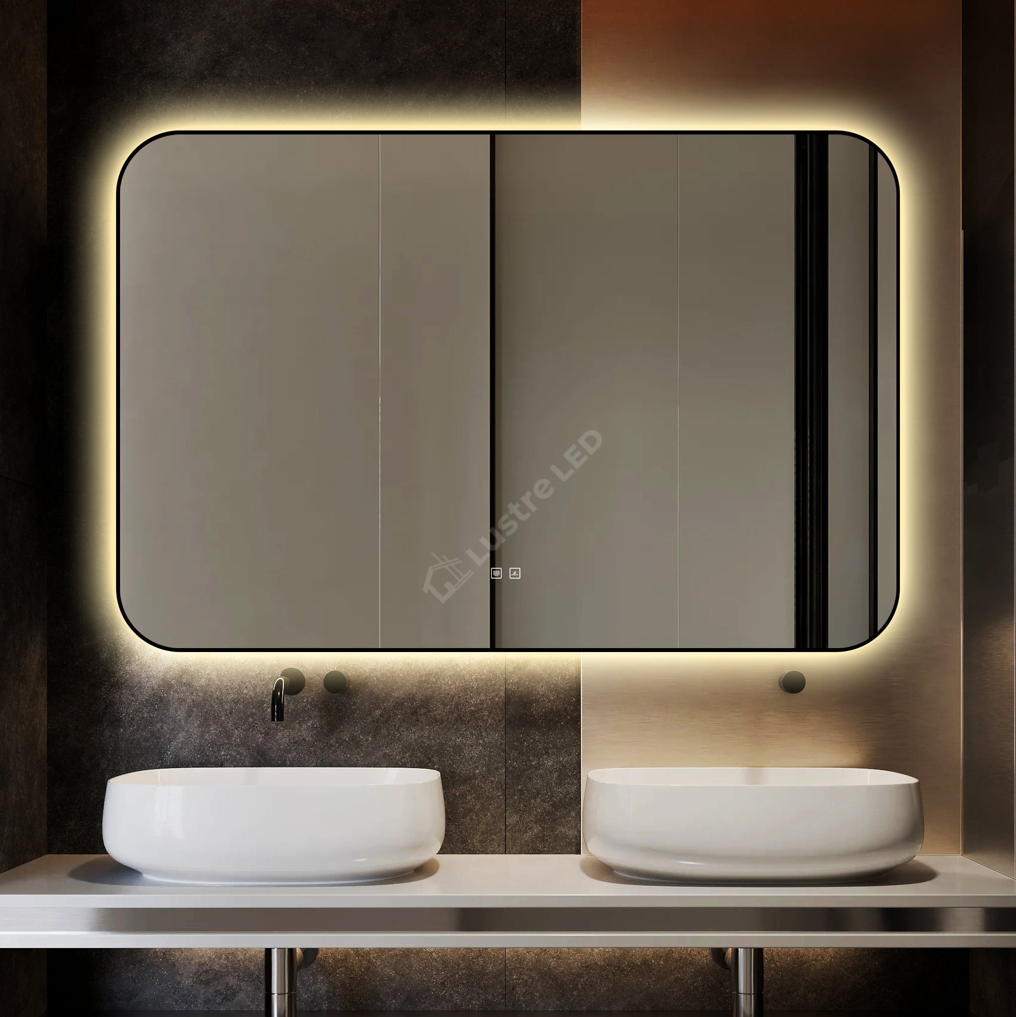 Oglinda LED Dreptunghiulara 120x80cm Functie Dezaburire si Touch