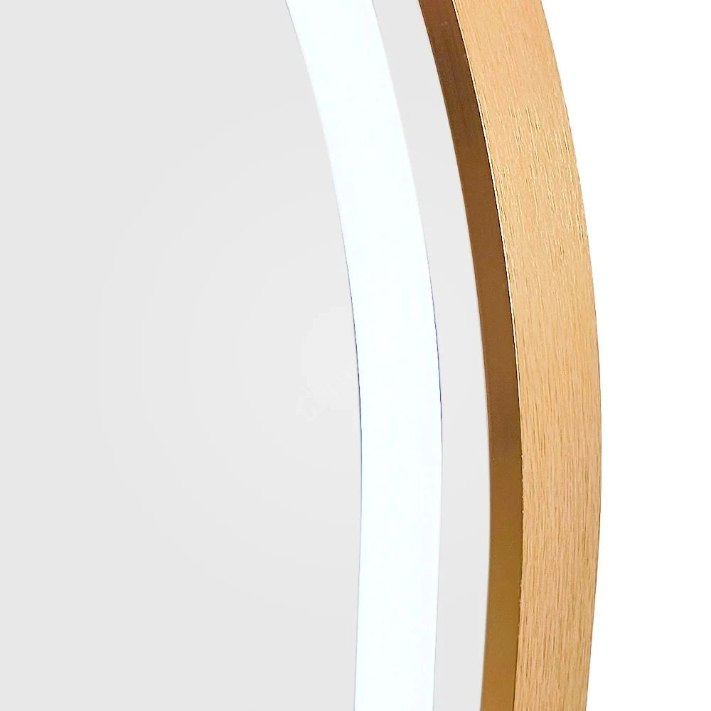Oglinda LED FELOP Ovala Gold 160x50cm Touch si 3 Lumini