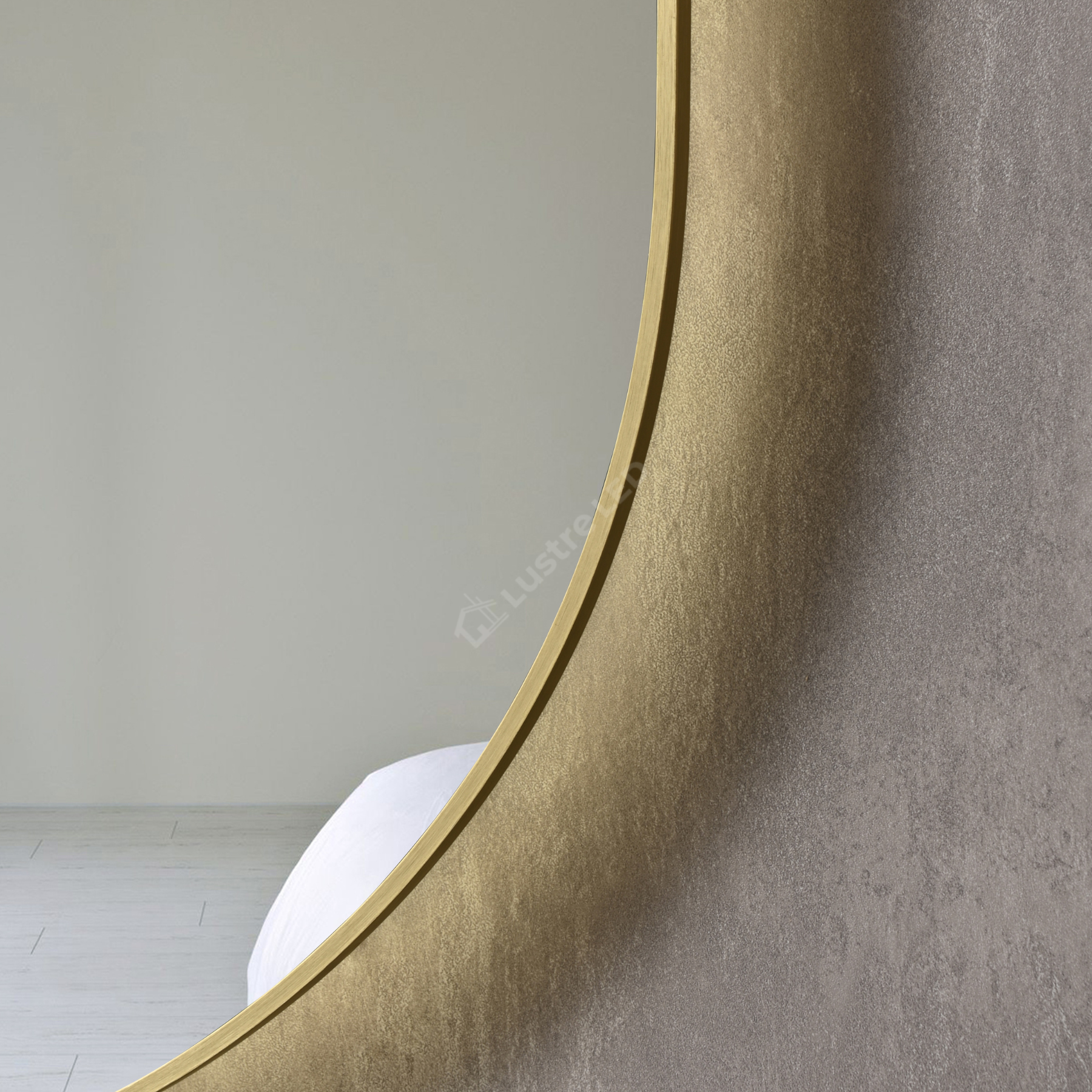Oglinda LED FORTUNA 60x85CM Slim Gold Senzor Miscare
