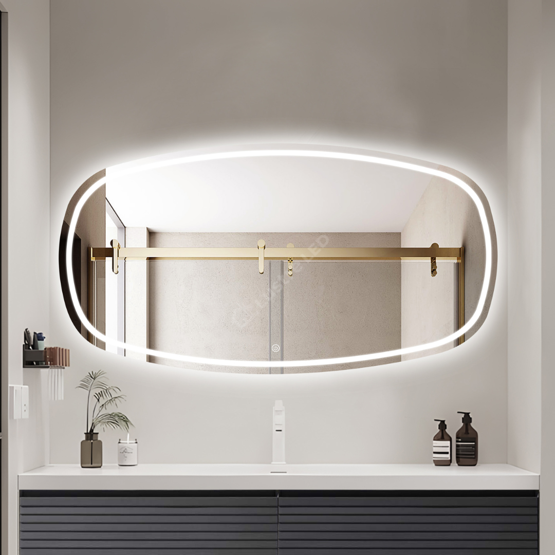 Oglinda LED FRAMELESS ATHENS 150x85CM 3 Lumini si Touch