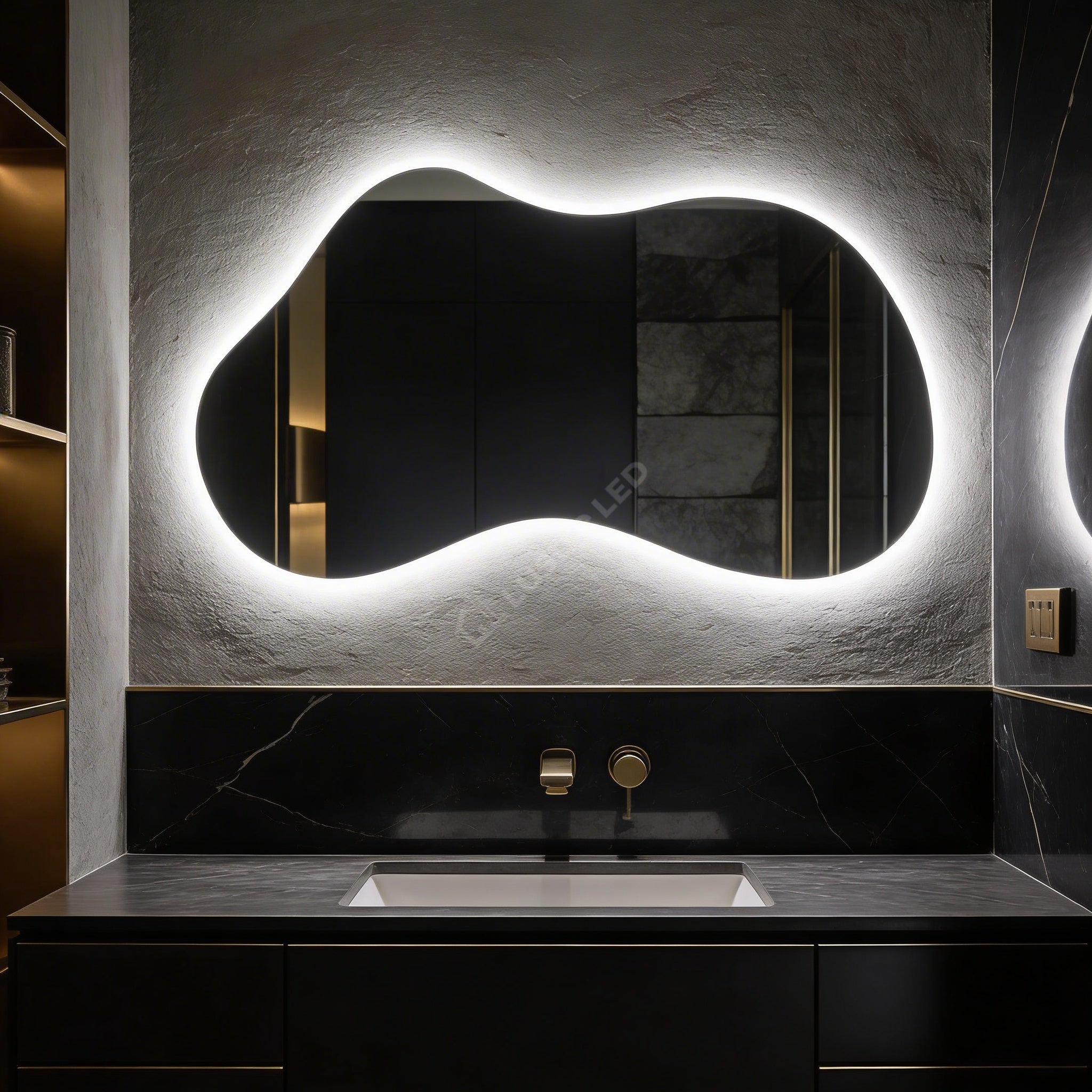 Oglinda LED FRAMELESS BILBAO 140x80cm 3 Lumini si Touch