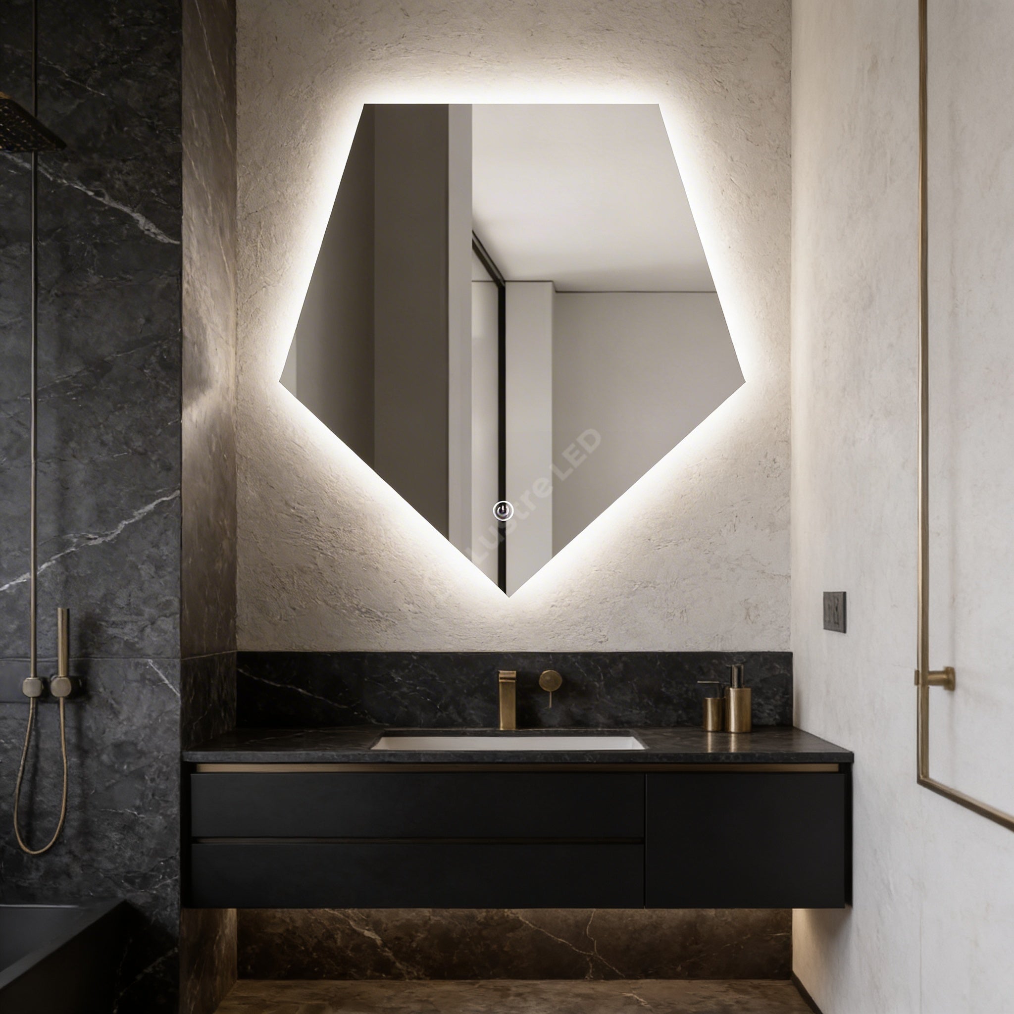 Oglinda LED FRAMELESS LYRA 80x90CM 3 Lumini si Touch