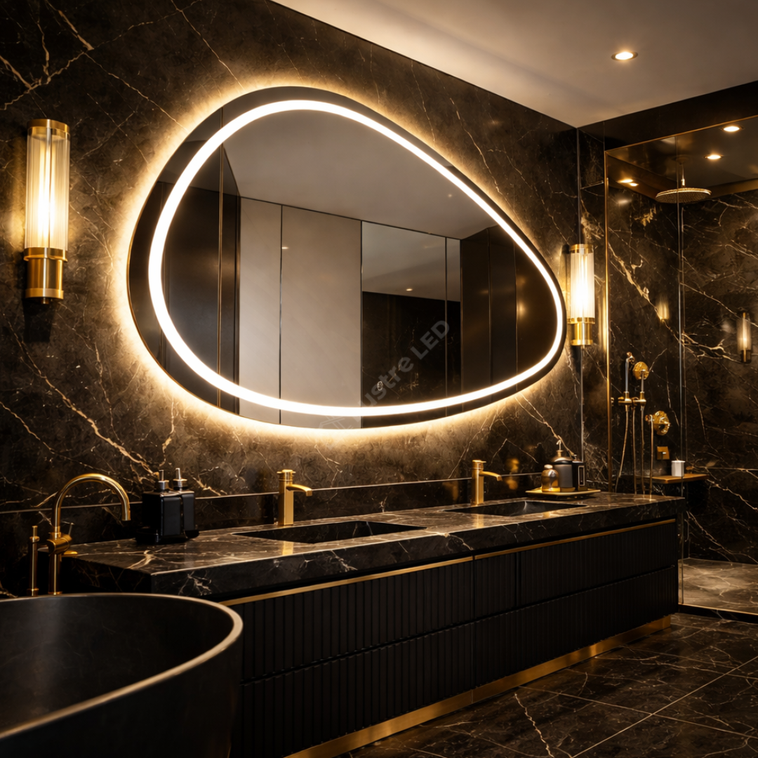 Oglinda LED FRAMELESS MALLORCA 160x85CM 3 Lumini si Touch