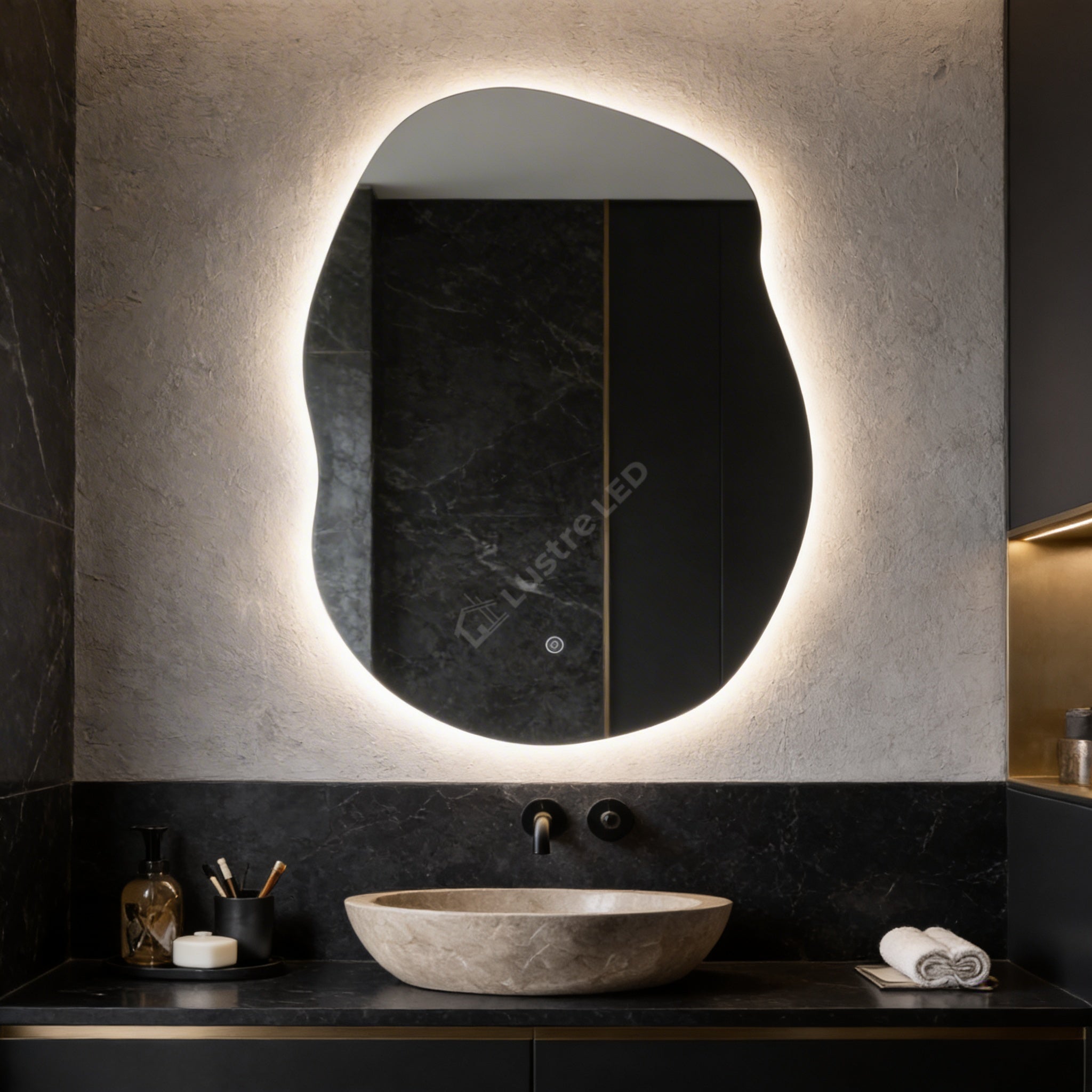 Oglinda LED FRAMELESS PARMA 60x90CM 3 Lumini si Touch