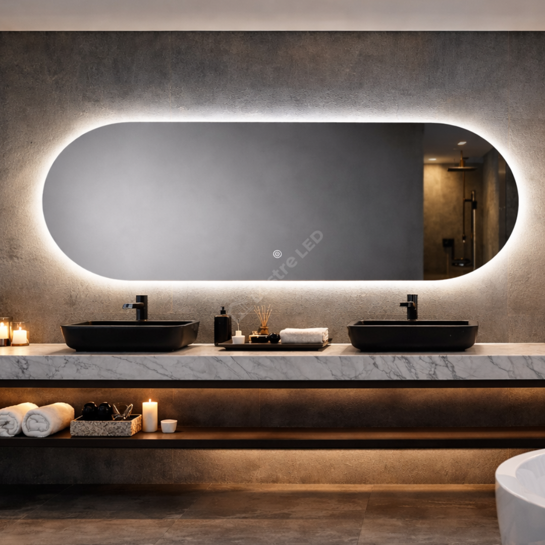 Oglinda LED FRAMELESS SEVILLA 120x60CM 3 Lumini si Touch
